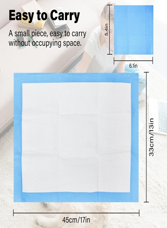 JONYEE Basics Dog and Puppy Pee Pads with 4-Layer Leak-Proof and Quick-Dry Design for Potty Training, 13” x 17” Ultra Absorbent Disposable Changing Pads for Small Pets -Blue(25 Count) - Image 2